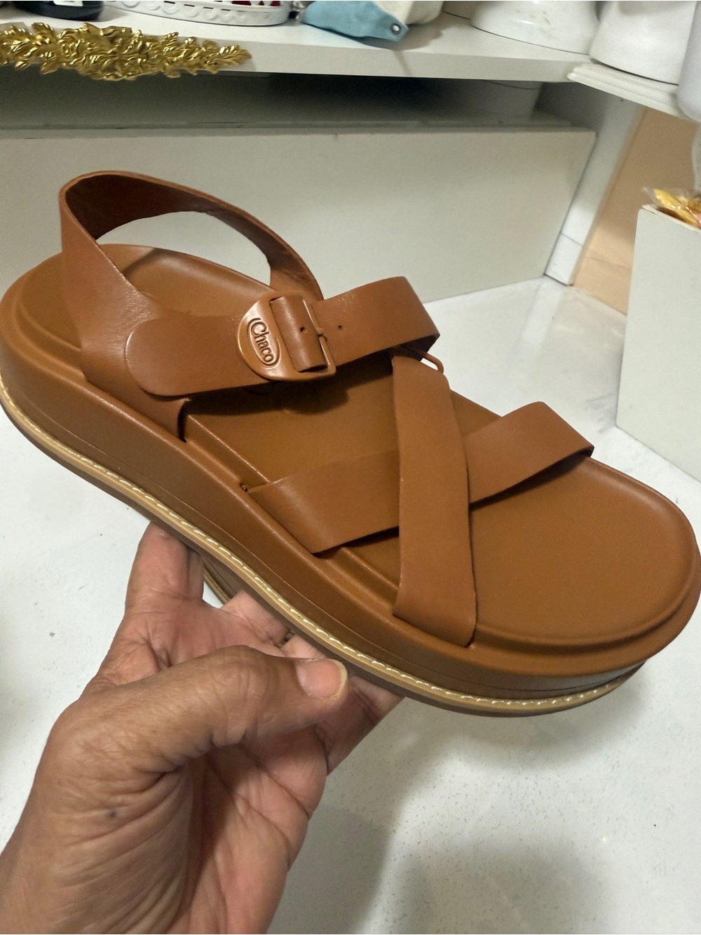 Chaco tan color brand new sandle size 8 - Picture 9 of 16